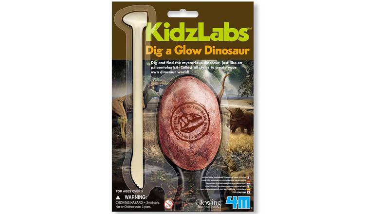 4M KidzLabs Dig a Glow Dinosaur - 5 Years +
