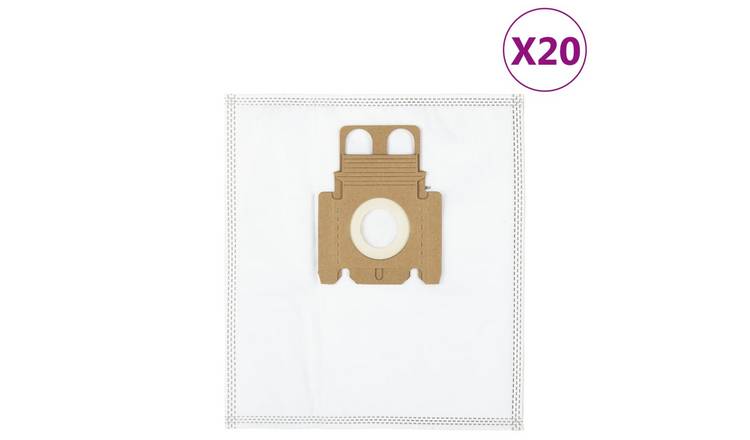 Walplus Pack of 20 Fabric Vacuum Cleaner Bags for Miele K - White - 25 x 23 cm