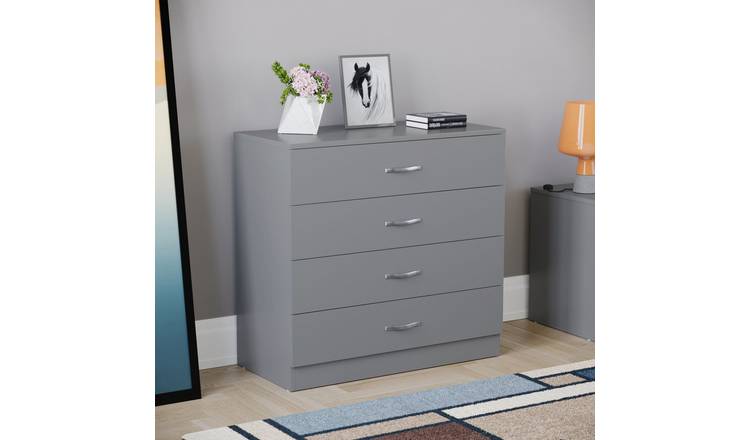 Vida Designs Riano 4 Drawer Chest - Grey