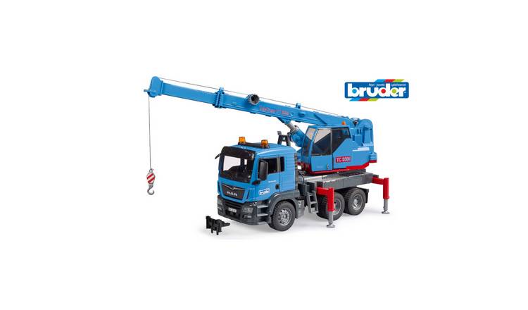 Bruder 1:16 MAN TGS Crane Truck - Blue