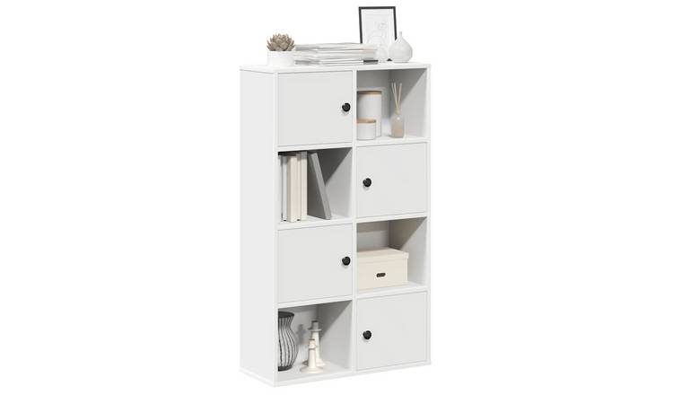 Walplus Engineered Wood Bookcase - White - 60 x 24 x 101.5 cm