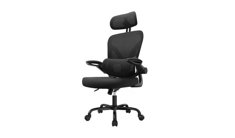 Rattantree Ergonomic Mesh Office Chair With Dual Backrest - Black