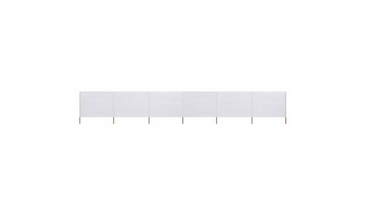 Walplus 6-Panel Non-Woven Fabric Wind Screen - Sand White - 800 x 120 cm
