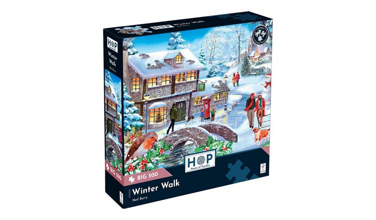 The House of Puzzles Winter Walk BIG 500 Piece Jigsaw Puzzle