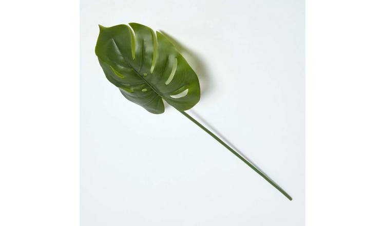 Homescapes Silk-like Polyester Monstera Leaf Stem 70 cm - Green