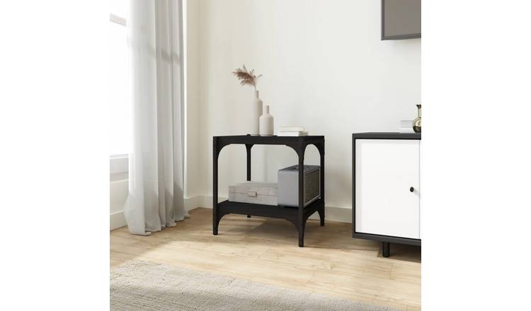 Walplus Engineered Wood TV Cabinet - Black - 40 x 33 x 41 cm