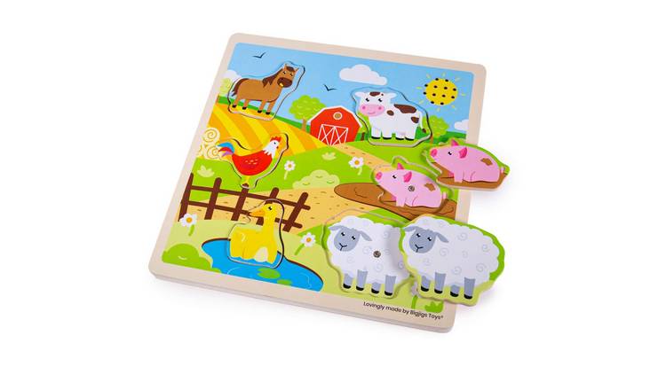 Bigjigs Toys Sound Puzzle - Farm - 12 Months +