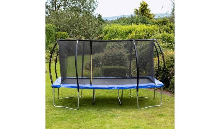 Artemis Home Leapfrog 8x14ft Lantern Shaped Trampoline Package - Blue