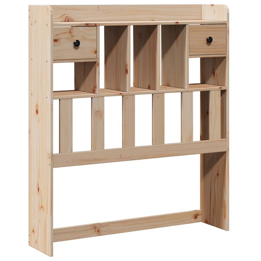 Walplus Pine Wood Headboard with Storage - Brown - 106 x 23 x 110 cm - Image 2