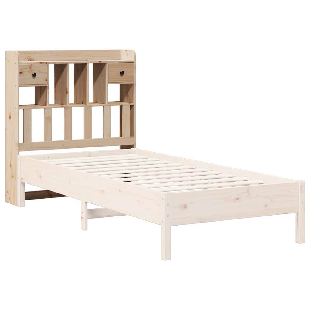 Walplus Pine Wood Headboard with Storage - Brown - 106 x 23 x 110 cm - Image 8