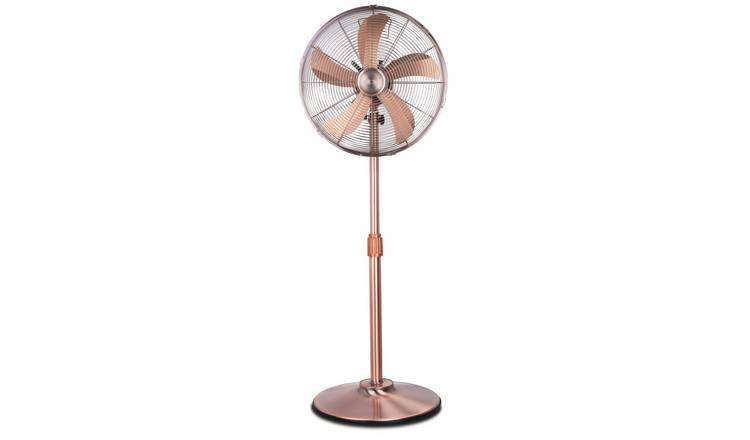 Air Pro 16in Pedestal Fan with Adjustable Height & Wide-Angled - Copper