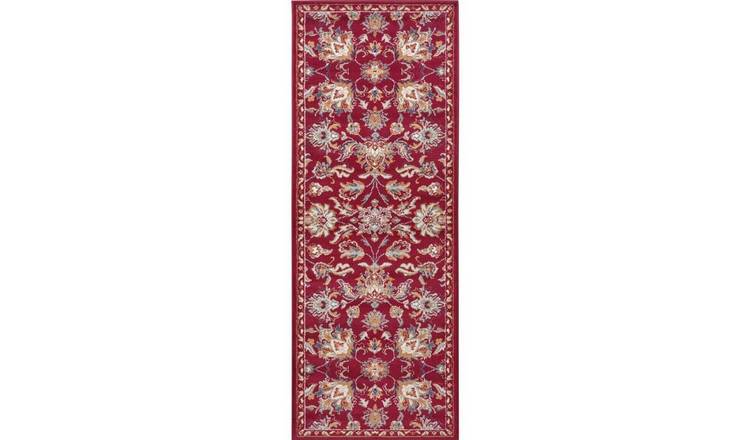 Hanse Home Red Orient Caracci Vintage Floral Runner Rug - 80 x 240cm