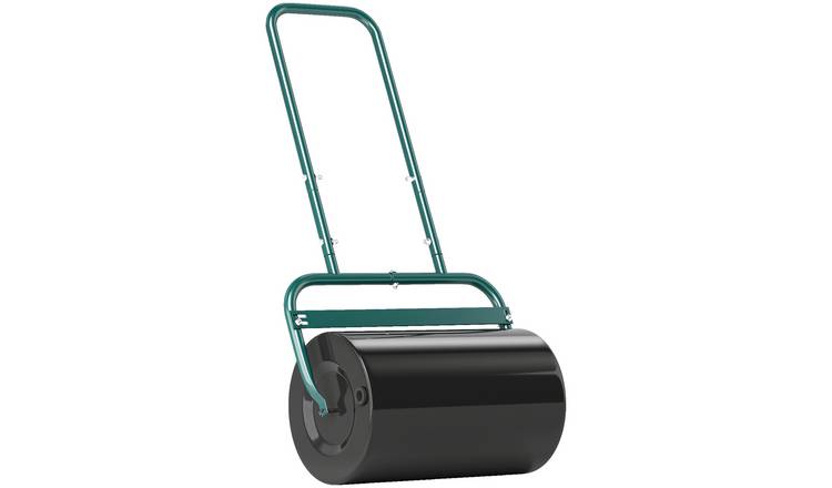 Outsunny Steel Roller Aerator Filled with 62kg Sand or Water - Green