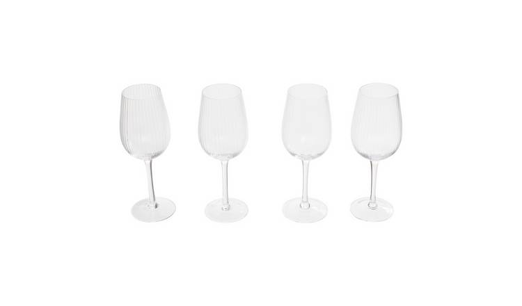 Orsina Lyle Set of 4 Wine Glasses – Clear