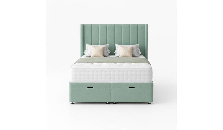Comfy Deluxe  Ameila Wing 4ft6 Double  End Lift Ottoman Bed Set - Duck Egg