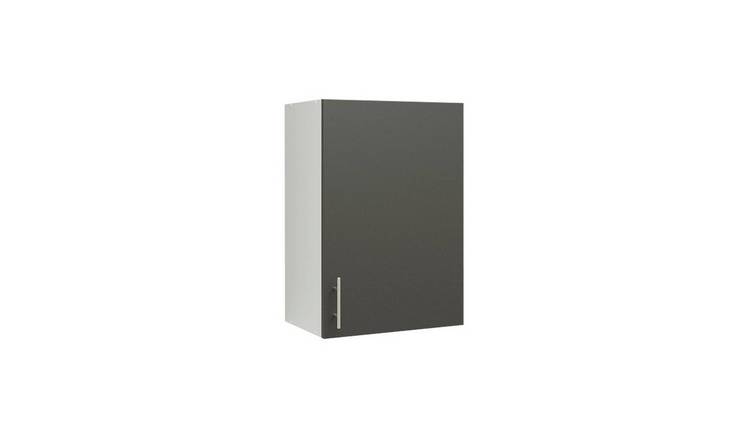 JD Greta 500mm Wall Cabinet with 1 Door - Dark Grey Matt