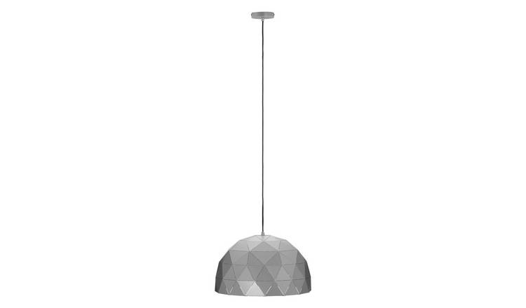 Orsina Mateo Medium Dome Pendant Light - Silver