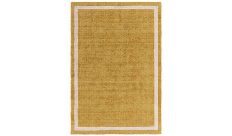 Mega Flooring Yellow Handmade Bordered Rug - 160 x 230cm