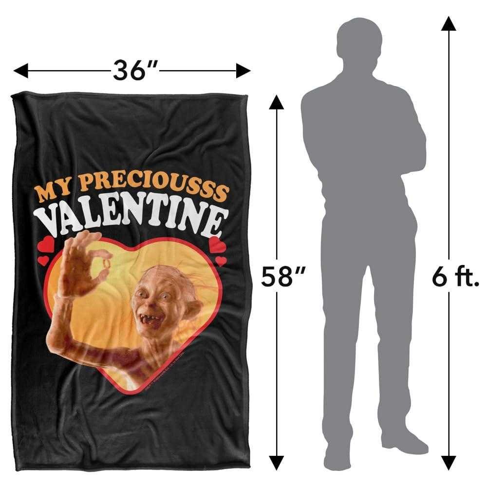 Lord Of The Rings Gollum My Precious Valentine Blanket - 152cm x 127cm - Image 4