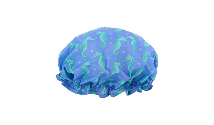 SMUG Shower Cap - Seahorse Print