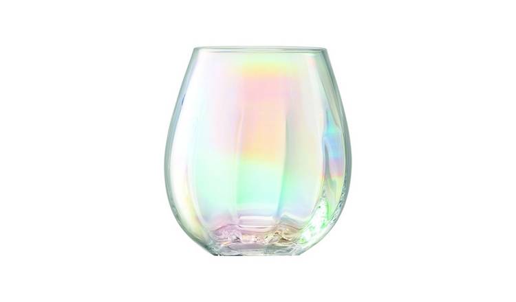 LSA International Glass Tumbler 425ml Set of 4 - Pearl