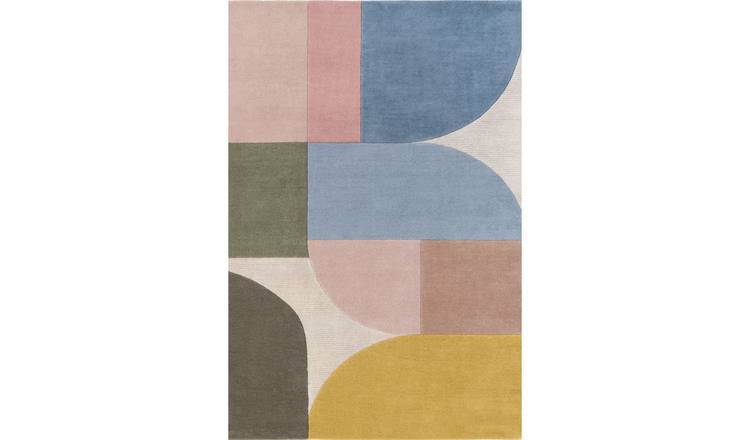 Ted Baker Cream Piccadilly Abstract Hand Woven Rug - 120 x 170cm