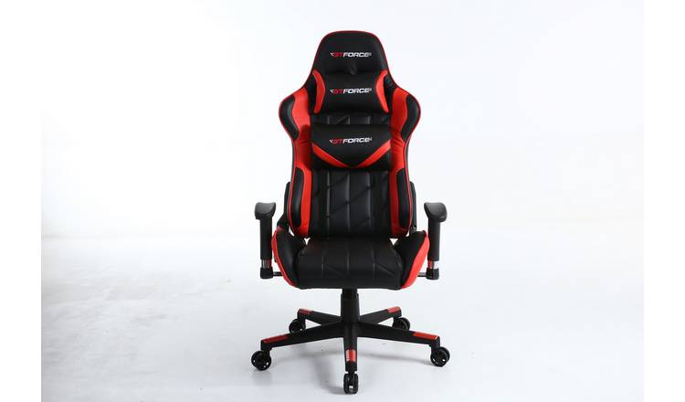 Gtforce Pro Gt Reclining Sports Racing Faux Leather Gaming Chair – Red