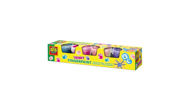 SES Creative Finger Paint 4 Piece Craft Set - Trendy Colours