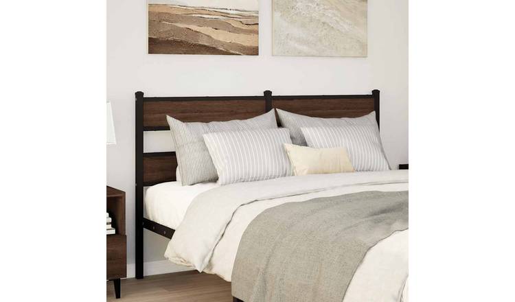 Walplus Steel Replacement Headboard - Chestnut - 142 x 91.5 cm