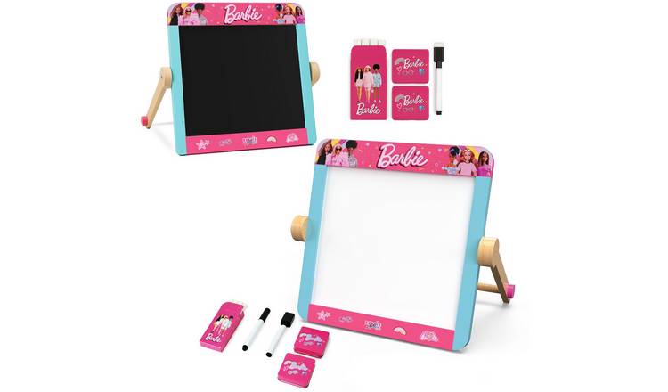 Barbie Wooden Double-Sided Tabletop Easel - Pink