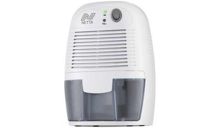 NETTA 500ml Mini Dehumidifier for Damp and Moisture Control - Grey