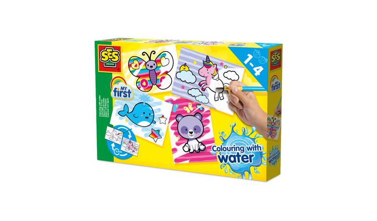 SES Creative Colour With Water Fantasy Animals Craft Set
