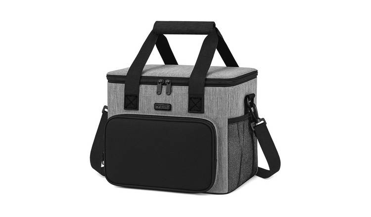Keplin 8.5L Insulated Oxford Fabric Cooler Bag - Grey & Black