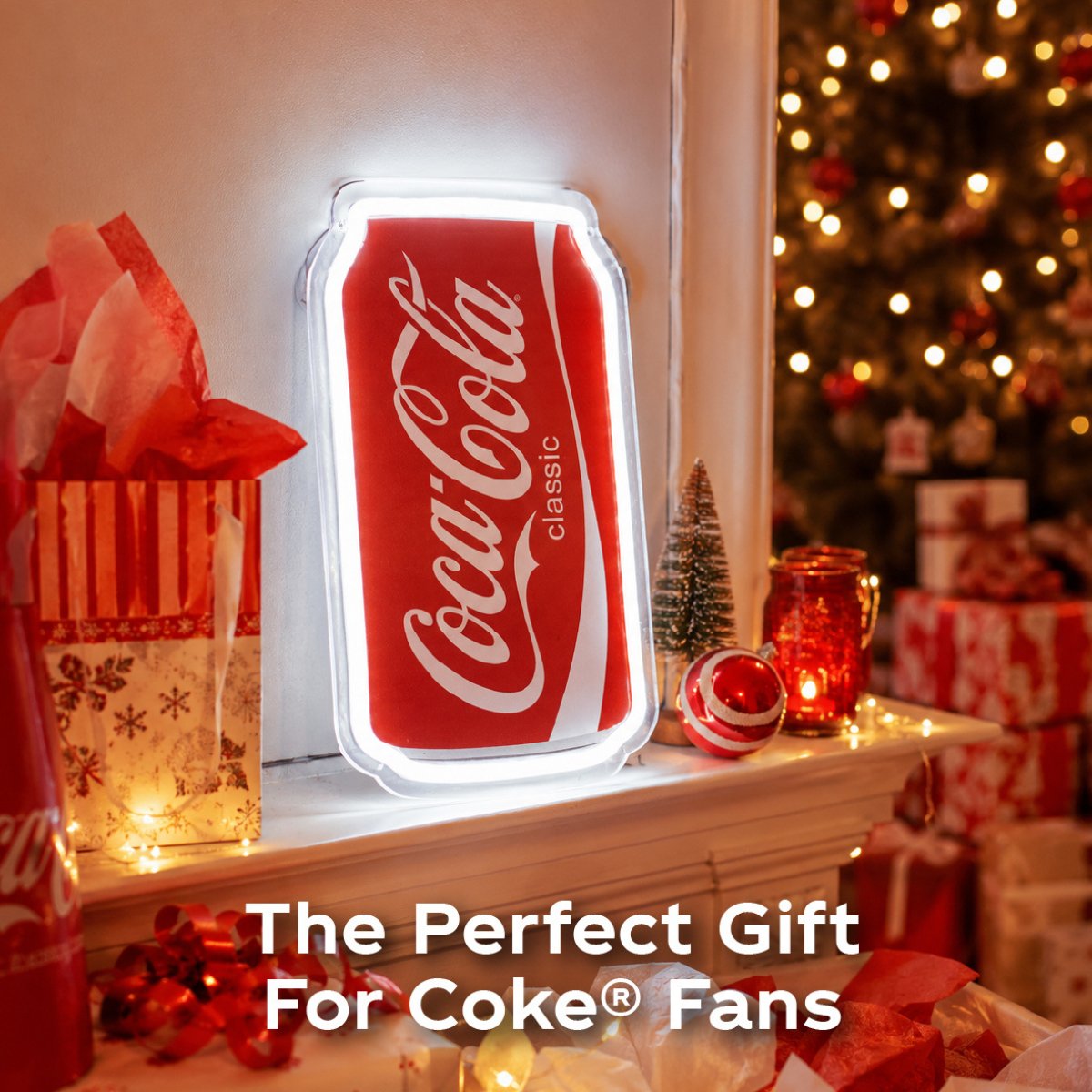 Buy Global Gizmos 50cm Coca-Cola Can LED Wall Light - Red