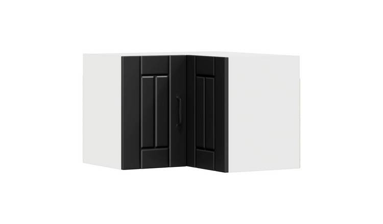 Walplus 2 Door Engineered Wood Storage Cabinet - Black - 57 x 57 x 40 cm