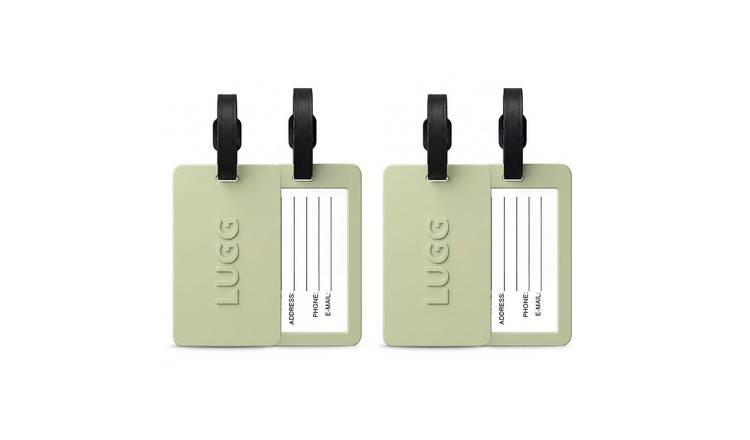 Lugg Flexible PVC Luggage Tags - Pack of 2 - Sage Green