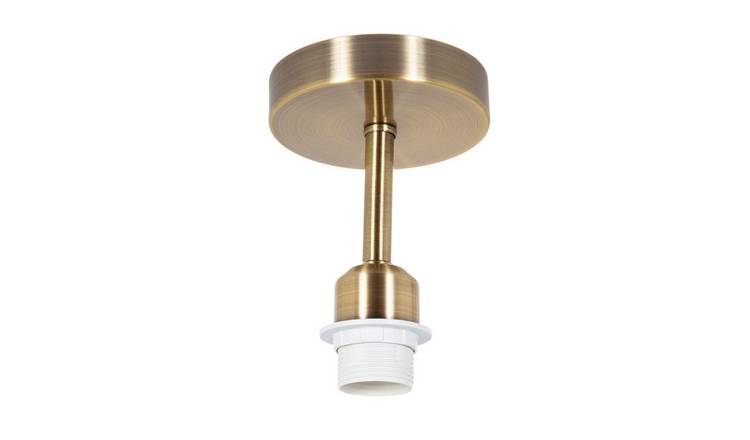 Happy Homewares Brushed Antique Brass for Industrial Bulbs Ceiling Light - 12cm
