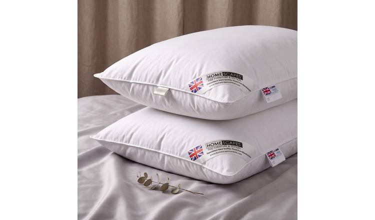 Homescapes Duck Feather and Down Pillow Pair
