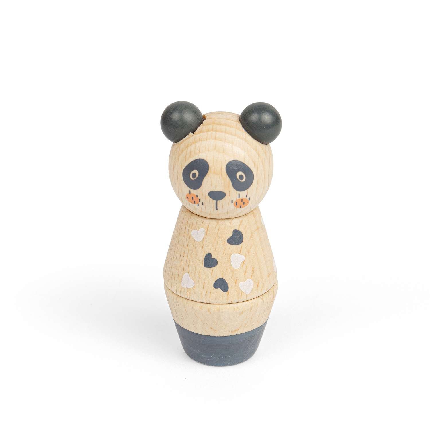 Bigjigs Toys Twist and Match Animals Panda and Elephant - 18 Months + - Image 2