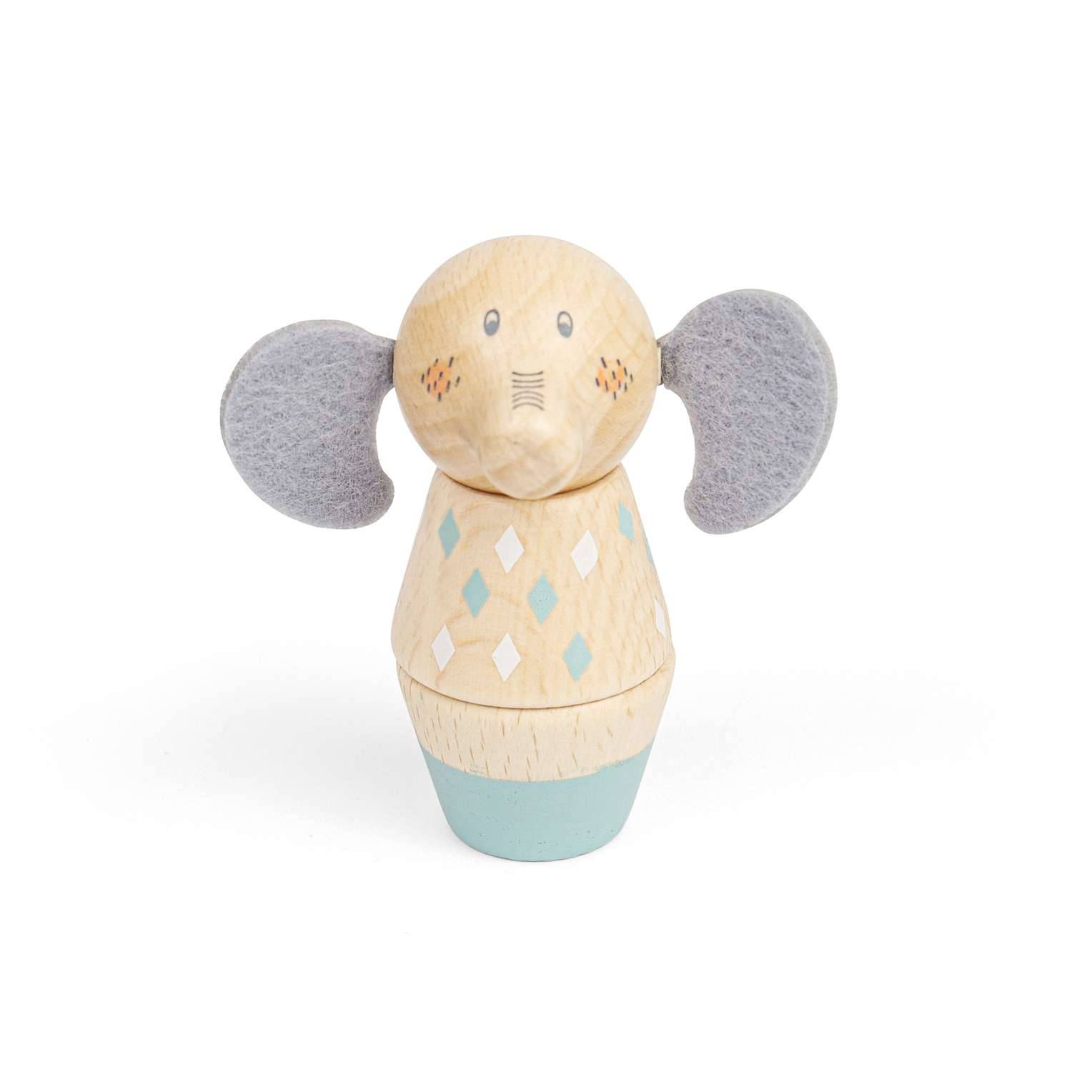 Bigjigs Toys Twist and Match Animals Panda and Elephant - 18 Months + - Image 3