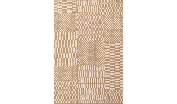 Ted Baker White Indoor Outdoor Barkham Abstract Rug - 160 x 230cm