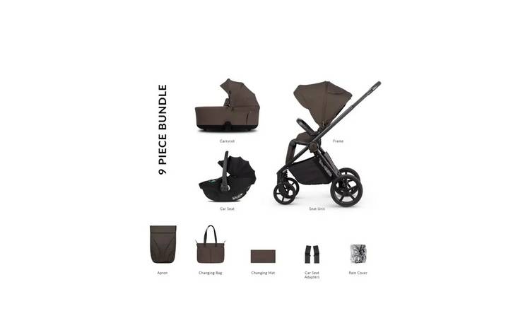 Venicci Claro 2 3-in-1 Travel System - Black/Chocolate