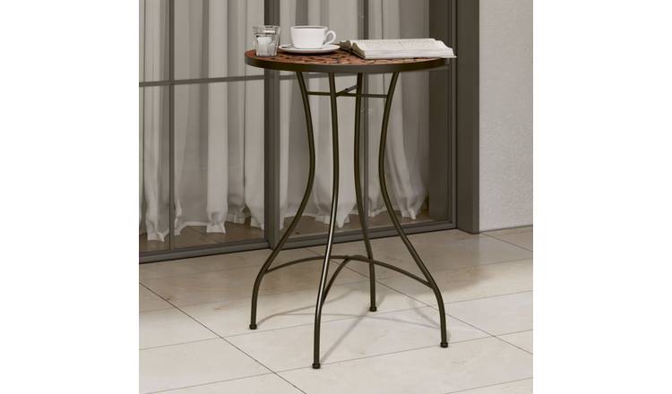 Walplus Ceramic Mosaic Bistro Table Terracotta - Orange - 50 x 70 cm