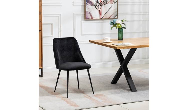 Artemis Home Morandi Velvet Dining Chairs - Set of 2 - Black