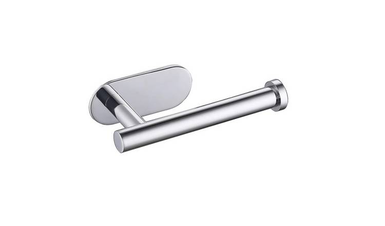 Living and Home Stainless Steel Toilet Roll Holder - Silver