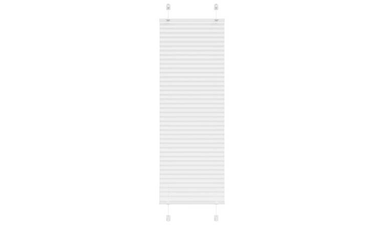Walplus Polyester Pleated Blind - White - 45 x 150 cm