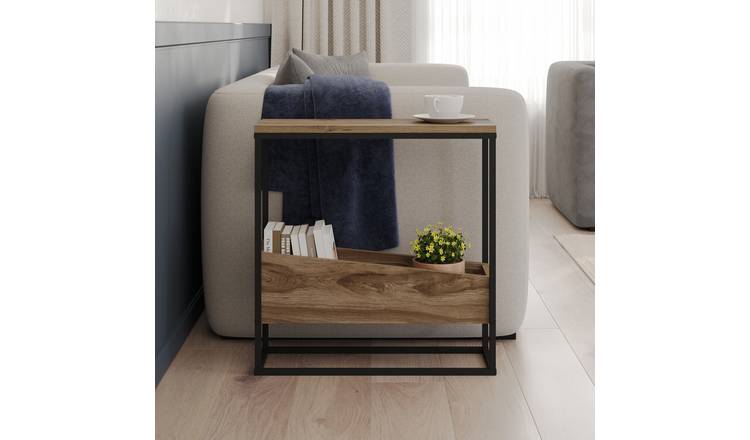 Decortie Lido Side Table - Oak Effect