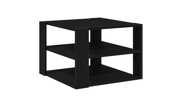 Walplus Engineered Wood Coffee Table - Dark Oak - 58 x 58 x 40 cm