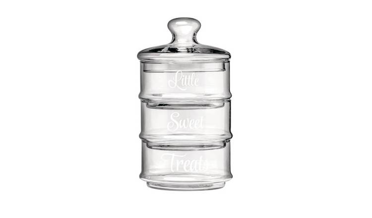 Orsina Olivia Stackable 3 Tier Glass Storage Jar