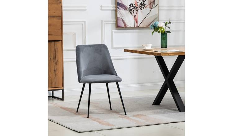 Artemis Home Morandi Velvet Dining Chairs - Set of 2 - Grey